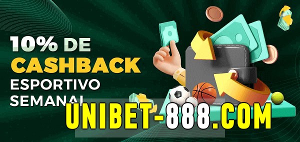10% de bônus de cashback na unibet 